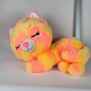 Classic Toys Neon Sleeping Cat Plush